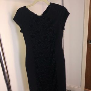 Short sleeve navy dress